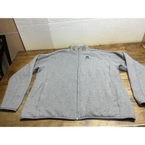 ORORO Heated Fleece Jacket Gray Full Zip Mens Size 2XL No Battery